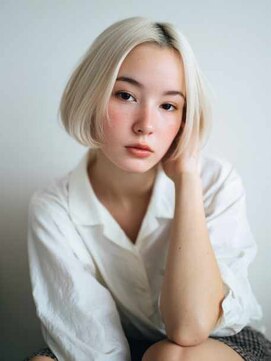 シェル 吉祥寺(shell) くびレイヤーエモージュグレージュカラーくびれショート/吉祥寺