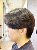 Haleブルーブラックフェザーパーマサーフカールニュアンスパーマ