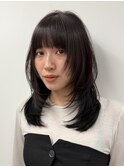 【寺本】ハッシュカットレイヤーカット透明感カラー