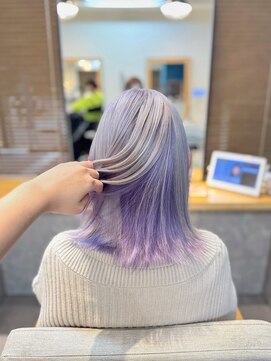 リノショアーズ 日本大通り店(RINOSHORES) ミディアム×シルバー×バープルカラー sanami