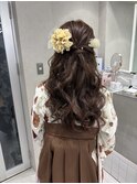 ブリーチなしカラー/ヘアアレンジ/ヘアセット/福岡/10代20代30代
