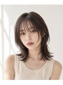 上田/レイヤーボブウルフカット顔周りレイヤーハッシュカット