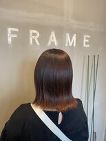 フレーム なんば店(FRAME)&nbsp;▽ボブ×オレンジ
