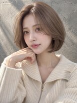 ノア 三宮店(NOA)&nbsp;【NOA】コンパクトボブ×顔まわりレイヤー×透明感ブラウン