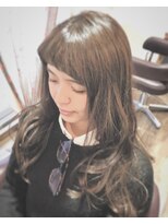 パティオンツー(PATIONN2)&nbsp;☆ミルクティーグレージュベビーバングスタイル☆表参道青山