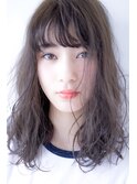 無造作ロブ×ダークグレージュ by 井上瑛絵