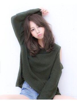 デューク リムニ(du:c Rimuni) グレージュ×ヌーディーロング