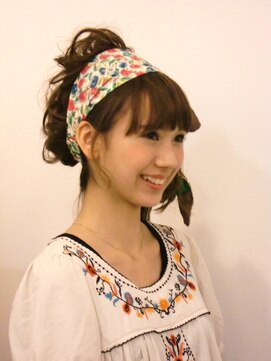 ブーケ(BOUQUET) パーティーヘアセット　ターバンヘアアレンジ