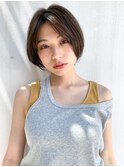 【mee.】ハセガワヒトシ  ナチュラルショートボブ ベージュ