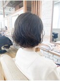 大人キレイボブパーマ