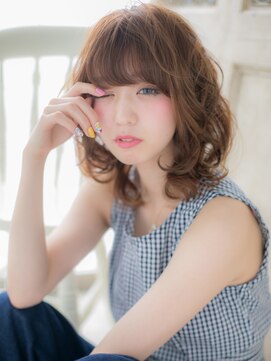 モッズ ヘア 福岡姪浜店(mod's hair) *mod's姪浜*…ペールカラーフレンチカーリーエアリーミディe