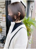 【二階堂光孝】丸み切りっぱなしボブ☆20.30代人気◎グレージュ