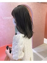 ローレンジウ(LOREN JU)&nbsp;透明感髪質改善ベージュダブルカラーミルクティーグレージュ