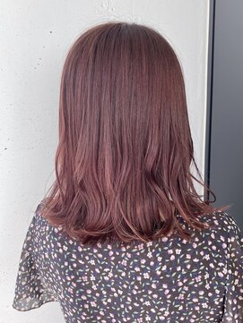 シュリット(schritt) ブリーチなしピンクバイオレットカラー渋谷ミディアム momoko