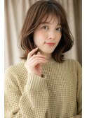 カーキベージュくせ毛風抜け感くびれヘアY上尾30代40代50代