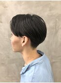 コンパクトマッシュ襟足刈り上げ韓国スタイル