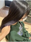 アッシュブラック×パープルブルー