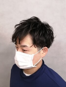ソアー 新大阪(SOAR) 束感ショートパーマ×刈り上げツーブロックマッシュ【新大阪】