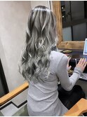 バレイヤージュ、ハイライト、ショコラアッシュ、グレージュ