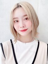 セイドット フクオカ(Say.FUKUOKA)&nbsp;Say.中村　大人可愛い外ハネボブ　レイヤーボブニュアンスカラー