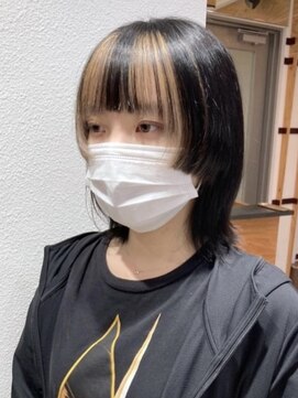 ゴーズゴー 吉祥寺(e)店(go s go) フェイスレイヤー/インナーカラー/ブリーチ/ウルフ