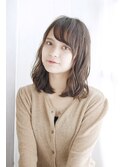セミウェットのゆるミックスカール