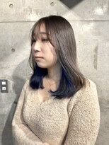 カリーナコークス 原宿 渋谷(Carina COKETH) イヤリングカラー/ダブルカラー（ブルーカラーインナーカラー）