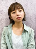 【長谷川】耳かけぱつっとくびれボブ