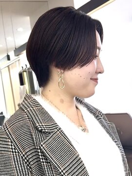 ロンドシエル 横浜(Lond ciel) 前髪なし×前下がりハンサムショート【沼座悠人】横浜モード