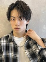 トルネード(TORNADO)&nbsp;シースルーセンターパート韓国マッシュ ウルフ A0510