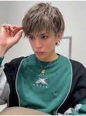 アッシュブラックカルマパーマベリーショートダークアッシュ