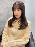 レイヤーカット/透明感ブラウンベージュカラー