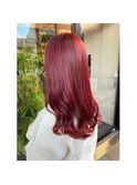 艶×レッドカラー*髪質再生トリートメント|20代/30代/40代