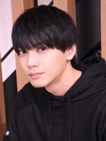 ネイビー(NAVY)&nbsp;ノーセットがかっこいい大人のプレーンマッシュ