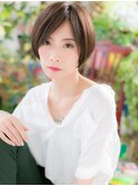 透明感暗髪モーブ前下がりマッシュルームヘアc6志木20代30代40代