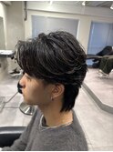 メンズカット×フェザーパーマ(名古屋/栄/メンズ)