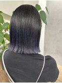 ネイビー　ハイライト