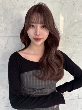 ユーフォリア 新宿通り(Euphoria) くびレイヤーエモージュケアカラー似合わせカットシアベージュ