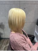 ブリーチリタッチカラー/プルエクステ/ボブスタイル