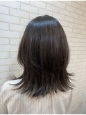 【ブルーグレージュ×ウルフレイヤー】TELA HAIR妙典店