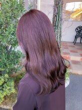 セットアップ 倉敷美和店(SET-UP)&nbsp;ピンクブラウン髪質改善艶髪暗めカラー