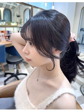 ロンドアベニール 北千住(Lond avenir) 韓国顔周り/バタフライカット/ミディアムレイヤーカット北千住