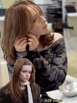 ユーフォリア 新宿店(Euphoria) ミディアムレイヤーで海外ガールヘア