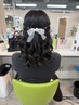 【平日16時以降限定】ヘアセット パールアクセサリー/リボン付き♪ ¥3500