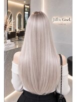 ジルバイジゼル(JILL by GiseL)&nbsp;天神 ミルクティーベージュ ハイトーン ストレート ロング