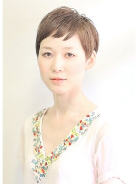 ザジヘアー(ZAZIE hair) 【ミルキーグレージュカラー】マニッシュショート