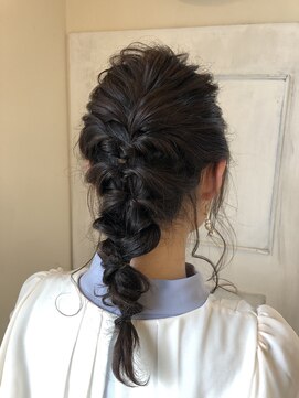モカ ヘアーデザイン(moca HAIR DESIGN) 【moca HAIR DESIGN】編み込みした結婚式にもピッタリなアレンジ