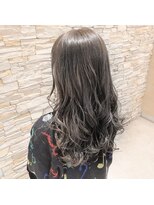 アロマ ヘアー ルーム 新宿3号店(AROMA hair room) 外国人風こなれゆる巻きロングダークアッシュ/新宿