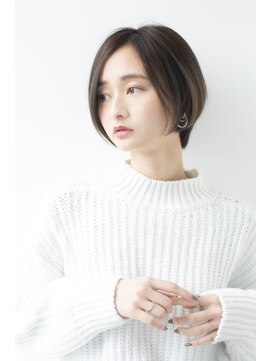 マッシュアンドマッシュアヴェダ ららぽーと福岡店(mash&mash AVEDA) ダークアッシュの大人キレイなショートスタイル