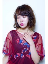 クシュ 所沢西口プロぺ通り(kusyu... )&nbsp;ペールベージュセクションカラーグラデーションカラー外ハネボブ